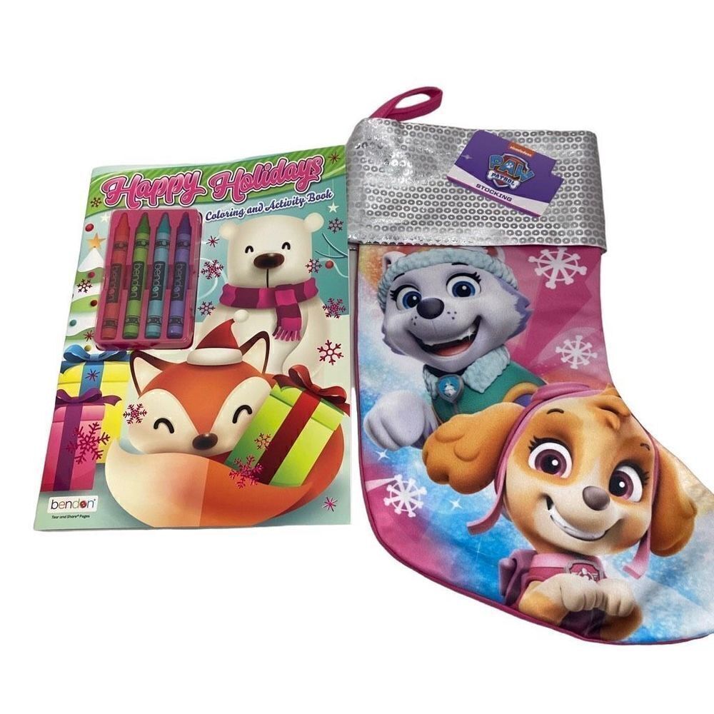 PEPPA PIG Christmas Stocking & Happy Holidays Coloring And Activity Book With Cr